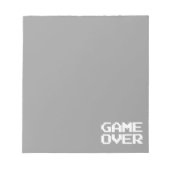 Game over notitieblok (Voorkant)