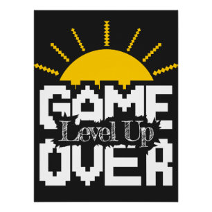 Game Over: oude games nieuw leven inblazen, je spe Perfect Poster