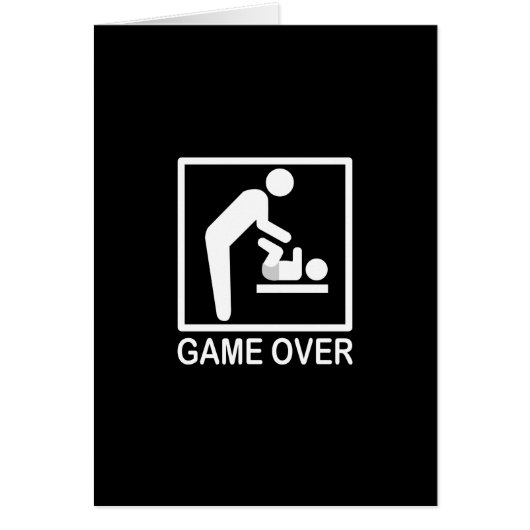 Game over papa Funny Pictogram (Voorkant)