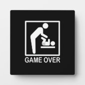 Game over papa Funny Pictogram Fotoplaat (Voorkant)