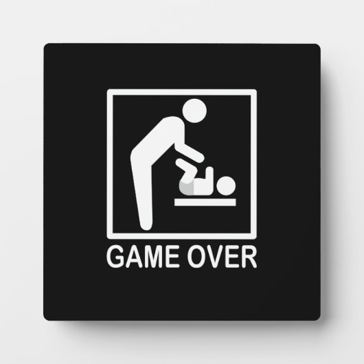 Game over papa Funny Pictogram Fotoplaat (Voorkant)