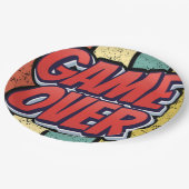 Game over. papieren bordje (Gekanteld)