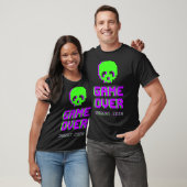 Game Over Pixel Art Schedel T-shirt (Unisex)