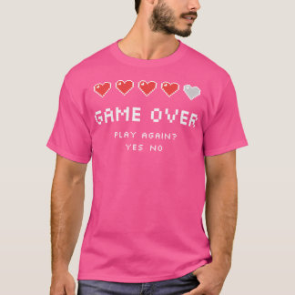 Game over Play opnieuw T-shirt