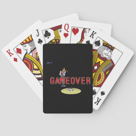 Game over pokerkaarten (Achterkant)