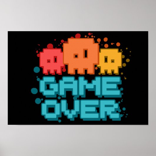 Game over poster (Voorkant)