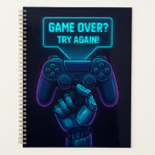 Game over? Probeer het nog eens! – Futuristische G Planner (Voorkant)