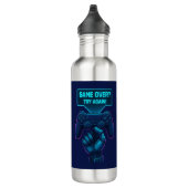 Game over? Probeer het nog eens! – Futuristische g Waterfles (Rechts)