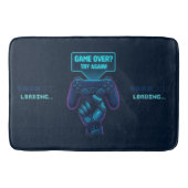 Game over? Probeer het nog eens! Futuristische Gam Badmat (Voorkant)