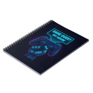 Game over? Probeer het nog eens! futuristische gam Notitieboek