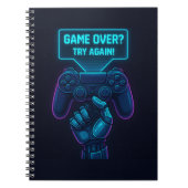 Game over? Probeer het nog eens! futuristische gam Notitieboek (Voorkant)
