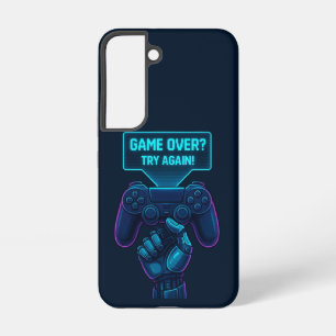 Game Over? Probeer opnieuw! – Futuristische Gamer  Samsung Galaxy Hoesje