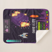 Game over purple blanket sherpa deken (Voorkant (horizontaal))