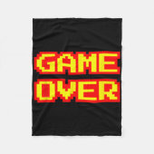 Game Over  Retro Arcade Videogames Gaming Fleece Deken (Voorkant)