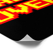 Game Over  Retro Arcade Videogames Gaming Poster (Hoek)