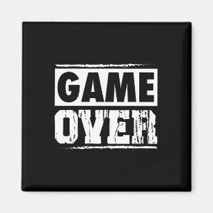 Game over Retro videospellen Gaming Arcade Magneet