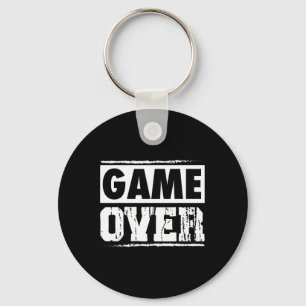 Game over Retro videospellen Gaming Arcade Sleutelhanger