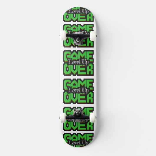 Game Over: Revive Classic Games & Level Up Ur game Persoonlijk Skateboard (Voorkant)