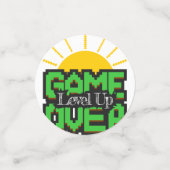 Game Over, Revive retro games met, level omhoog Confetti (Kleine voorkant)
