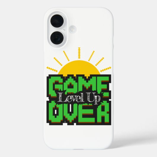 Game Over, Revive retro games with, level up Case-Mate iPhone Case (Achterkant)