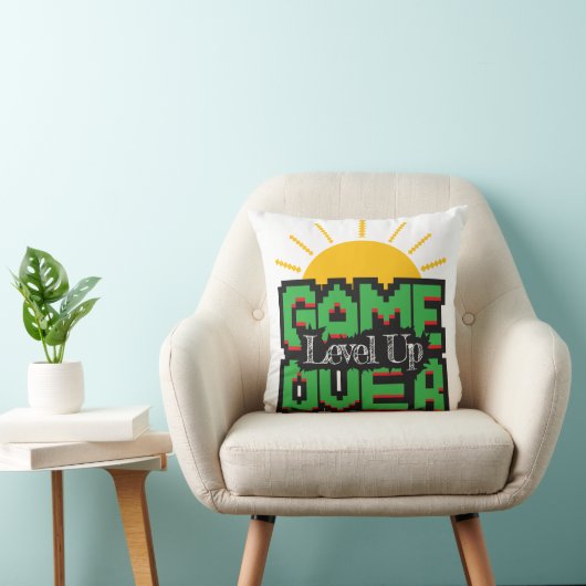 Game Over, Revive retro games with, level up Kussen (Stoel)