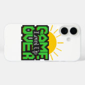 Game Over, Reviveer retro games met, level up Case-Mate iPhone Case (Achterkant (horizontaal))