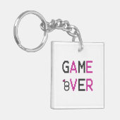Game over ring bruiloft sleutelhanger (Voorkant Links)