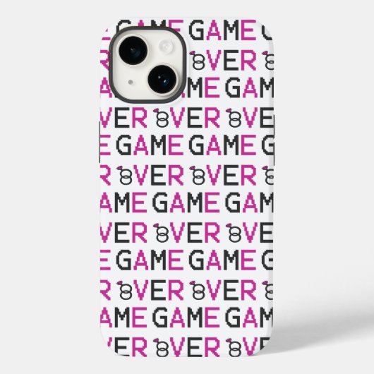 Game over ring trouwen Case-Mate iPhone case (Achterkant)
