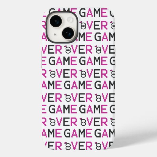Game over ringbruiloft T-Shirt-Canvas tas Case-Mate iPhone Case (Achterkant)