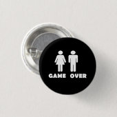 Game over ronde button 3,2 cm (Voorkant /achterkant)
