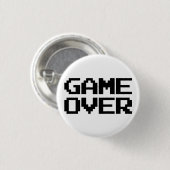 Game over ronde button 3,2 cm (Voorkant /achterkant)
