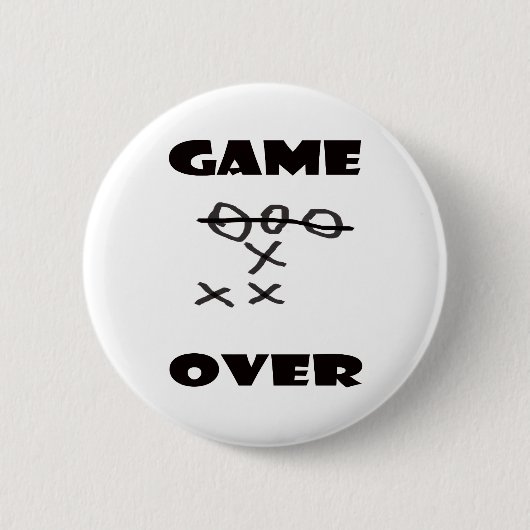 GAME OVER RONDE BUTTON 5,7 CM (Voorkant)