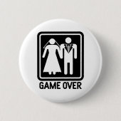 Game over ronde button 5,7 cm (Voorkant)
