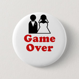 Game over ronde button 5,7 cm