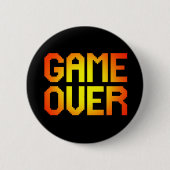 GAME OVER RONDE BUTTON 5,7 CM (Voorkant)