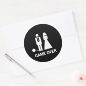 Game over ronde sticker (Envelop)
