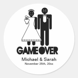 Game Over - Sla de datum Stickers