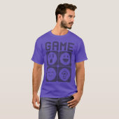 game over speel opnieuw vriend t-shirt (Voorkant volledig)