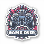 game over sticker (Voorkant)
