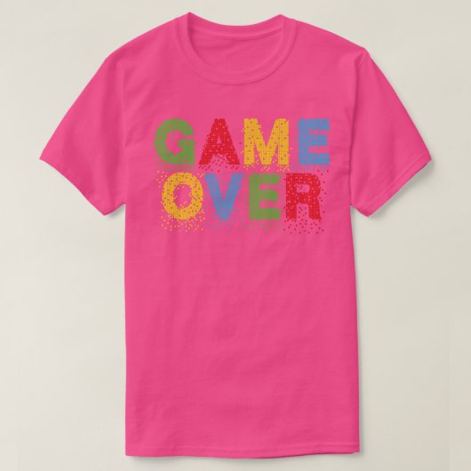 Game over t-shirt (Design voorkant)