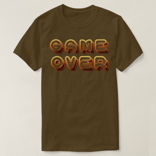 Game over t-shirt (Design voorkant)
