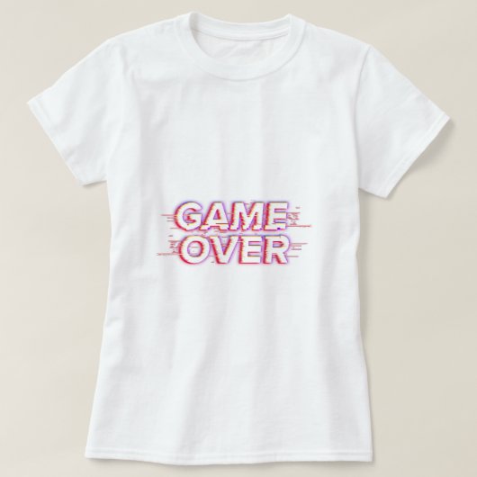 Game over t-shirt (Design voorkant)
