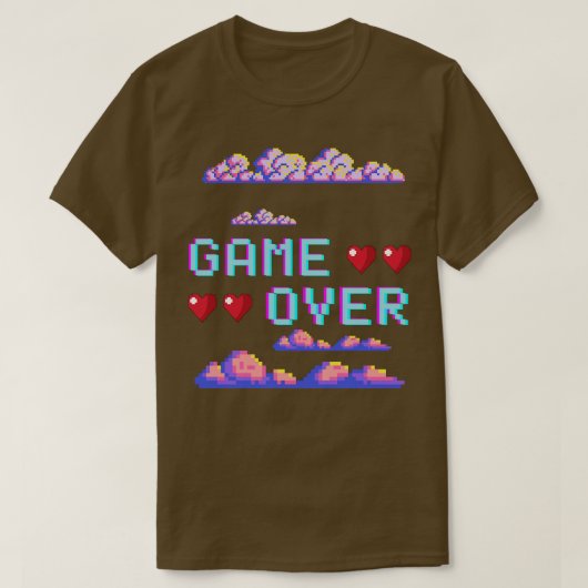 Game over t-shirt (Design voorkant)
