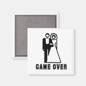 GAME OVER T-shirt Magneet (Voorkant / Achterkant)