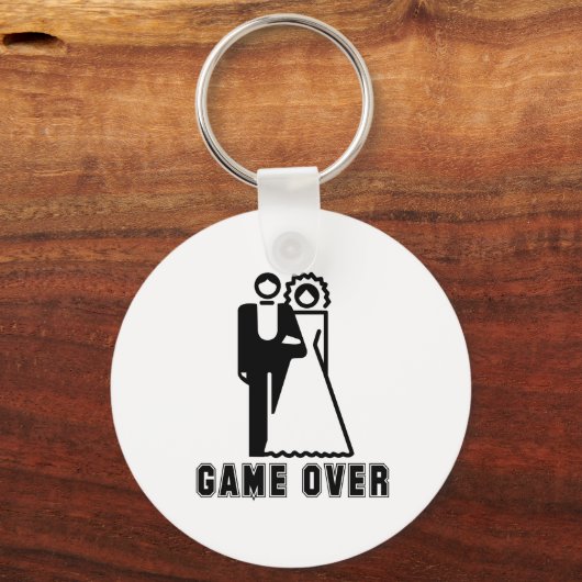 GAME OVER T-shirt Sleutelhanger (Voorkant)
