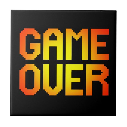 GAME OVER TEGELTJE (Voorkant)
