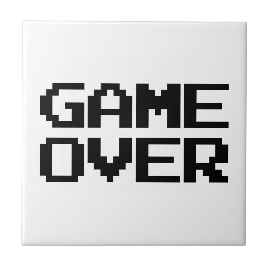 Game over tegeltje (Voorkant)