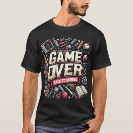 Game Over Terug naar school: Creatieve Chaos T-shirt