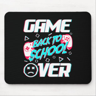 Game Over Terug naar school Eerste schooldag Leren Muismat