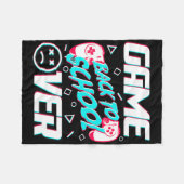 Game Over Terug naar school Eerste schooldag Teach Fleece Deken (Voorkant (Horizontaal))